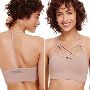 Beige Strappy Ultimate Sports Bra Bralette